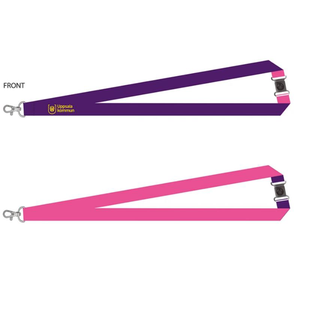 Nyckelband lila, rosa